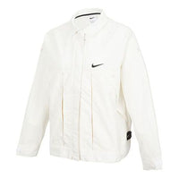(WMNS) Nike SS22 Sportswear Woven Jacket 'Phantom White Grey' DM6204-030