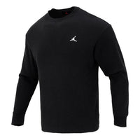 Air Jordan Essential Waffle Knit Long Sleeve Top Asia Sizing 'Black' FD7462-010