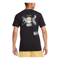 Nike HipHop Cotton Graphic T-Shirt 'Black' FB9773-010