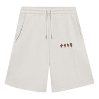 Li-Ning Embroidery Logo Straight Shorts 'Light Grey' AKSSA87-3