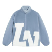 Li-Ning Big Logo Polar Fleece Jacket 'Sky Blue' AFDSD61-4