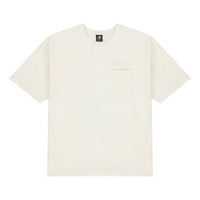 New Balance Logo Embroidered Pocket Knit Round Neck Short Sleeve Couple Style White AMT21549-IV