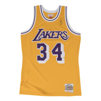 Mitchell & Ness x NBA Los Angeles Lakers 1996-97 Home Swingman Jersey 'Shaquille O'Neal 34' SMJYGS18177-LALLTGD96SON