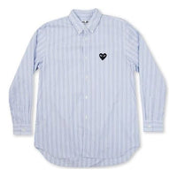 COMME des GARCONS PLAY Black Emblem Striped Button Down 'Light Blue' AZ-B010-051-1