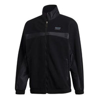 adidas originals Colorblock Stand Collar Casual Sports Jacket Black GD9428