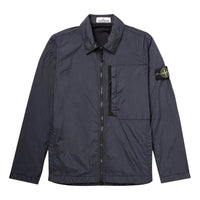 STONE ISLAND Compass Patch Collared Zip Up Jacket 'Navy' 791510723-V0020