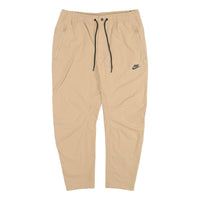 Nike Small Logo Pattern Woven Athleisure Casual Sports Long Pants Khaki CD9229-297