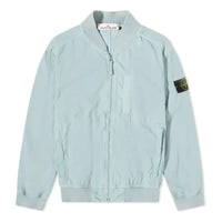 STONE ISLAND Cupro Cotton Twill Bomber Jacket 'Sky Blue' 781542629-V0041