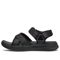 Skechers Elite Flex Velcro Sports Black Sandals 51722-BBK