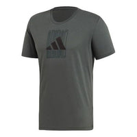 adidas The Pack Q2 Gfx logo Printing Sports Short Sleeve Green DV3059