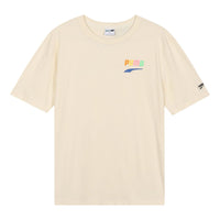 PUMA Sports Alphabet Cartoon Printing Round Neck Short Sleeve Beige 531335-75