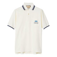 Gucci Cotton Piquet Polo T-Shirt With Embroidery 'Off white' 782696-XJGH3-9733