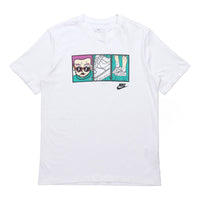 Nike Sportswear NSW AF1 Anime Printing Sports Short Sleeve White DH0012-100