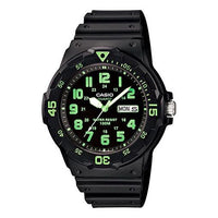 CASIO Waterproof Sports Mens Black Analog MRW-200H-3B
