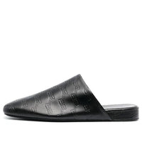 Balenciaga Leather Cosy BB Mules 'Black' 743926WB7221000
