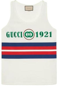 (WMNS) Gucci Cotton Tank Top 'White' 688411-XJD5U-9131
