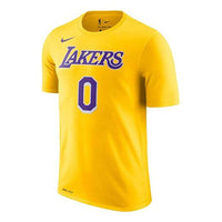 Nike NBA Kuzma lakers Team limited Jersey Short Sleeve Yellow AR4888-736