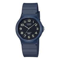 CASIO STANDARD Series Waterproof Fashion Stylish Resin Strap 38.8*34.9*7.8mm Black Dial Watch Analog Unisex Mens MQ-24UC-2BJF