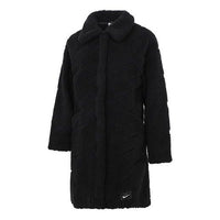 (WMNS) Nike Polar Fleece Casual Coat 'Black' DD5089-010