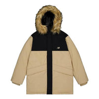New Balance Warm Hooded Coat 'Khaki Black' AMJ33330-INC