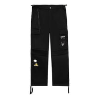 Li-Ning Skateboarding Graphic Cargo Pants 'Black' AKXS153-5