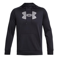 Under Armour Fleece Logo Hoodie 'Black Grey' 1379854-001