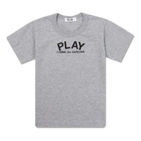 (WMNS) COMME des GARCONS PLAY Play Logo Back Heart Tee 'Grey' AZ-T071-051-1