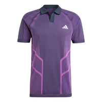 adidas Tennis Pro Seamless AEROREADY FreeLift Polo Shirt Asia Sizing 'Purple Navy' IM8894