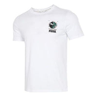 PUMA Graffiti Photo Print Short Sleeve T-Shirt 'White Blue Red' 531307-02