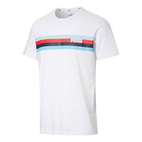 PUMA Stripe Printing Short Sleeve White 586040-52