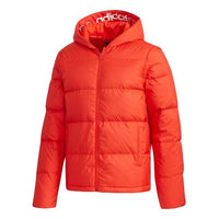 adidas neo Sports hooded Detachable Long Sleeves Down Jacket Orange Red EI4431