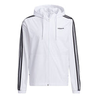 adidas neo M Ce 3s Wb Classic Stripe Windproof waterproof Sports Hooded Jacket White GP4907