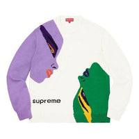 Supreme Faces Sweater 'White Purple Green' SUP-FW21-216