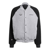 adidas Originals x Disney V-Day FL Jacket Asia Sizing 'Grey Black' IY2265