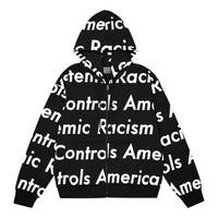 Denim Tears x Arthur Jafa SS24 Systemic Racism Controls America Zip Up 'Black White' 014-006-123
