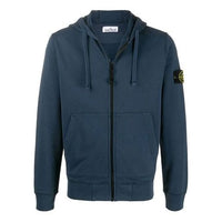 STONE ISLAND Garment Dyed Zip Hoody Jacket 'Dark Blue' 721564251-V0020