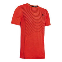 Men's Under Armour Seamless Wave Short Sleeve Red 1351450-628