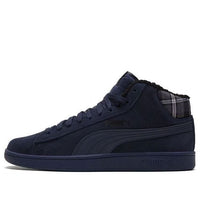 PUMA Smash V2 Mid Wtr Fleece Blue/Black Mid Board Shoes 366810-04
