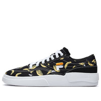 (WMNS) FILA FUSION Classic Skate Shoes 'Black Yellow' T12W232316FBD