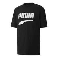 PUMA Downtown Printing Casual Short Sleeve Black 599177-01