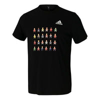 adidas 8-Bit Tee Printing Sports Short Sleeve Black GL1999