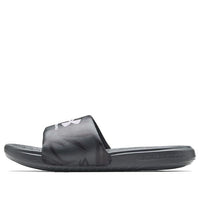 (WMNS) Under Armour Ansa Graphic Slipper Black 3024436-102