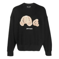 Palm Angels Bear Motif Crew-Neck Sweatshirt 'Black' PMBA026C99FLE0021060