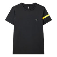 FILA Tennis Sports Training Round Neck Short Sleeve Black A11M021102G-BK