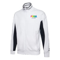 PUMA Logo Sleeve Track Jacket 'White Black' 597343-02