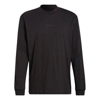 adidas originals Logo Sports Round Neck Long Sleeves Black HM2662