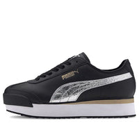 (WMNS) PUMA Roma Amor Metallic 'Black Metallic Silver' 371702-02