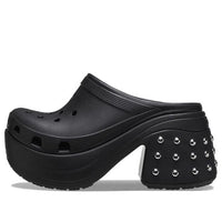 (WMNS) Crocs Siren Studded Clogs 'Black' 209017