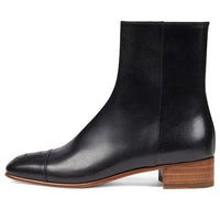 (WMNS) Gucci Goatskin Hills Logo Ankle Boots 'Black' 658949-D3V00-1000