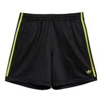 Men's adidas originals Logo Printing Pattern Elastic Waistband Straight Shorts Black GL9930